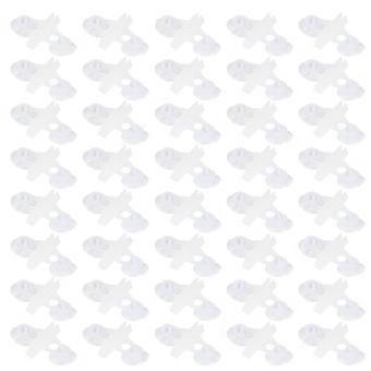 40PCS PVC Aquarium Fish Tank Suction Cup Separating Board Divider Support ClipWhite