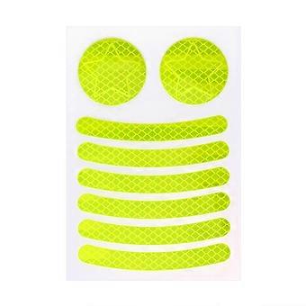 Kids Bike Wheel Spokes Reflective Stickers Children Balance Car Waterproof Luminous Tape Yellow