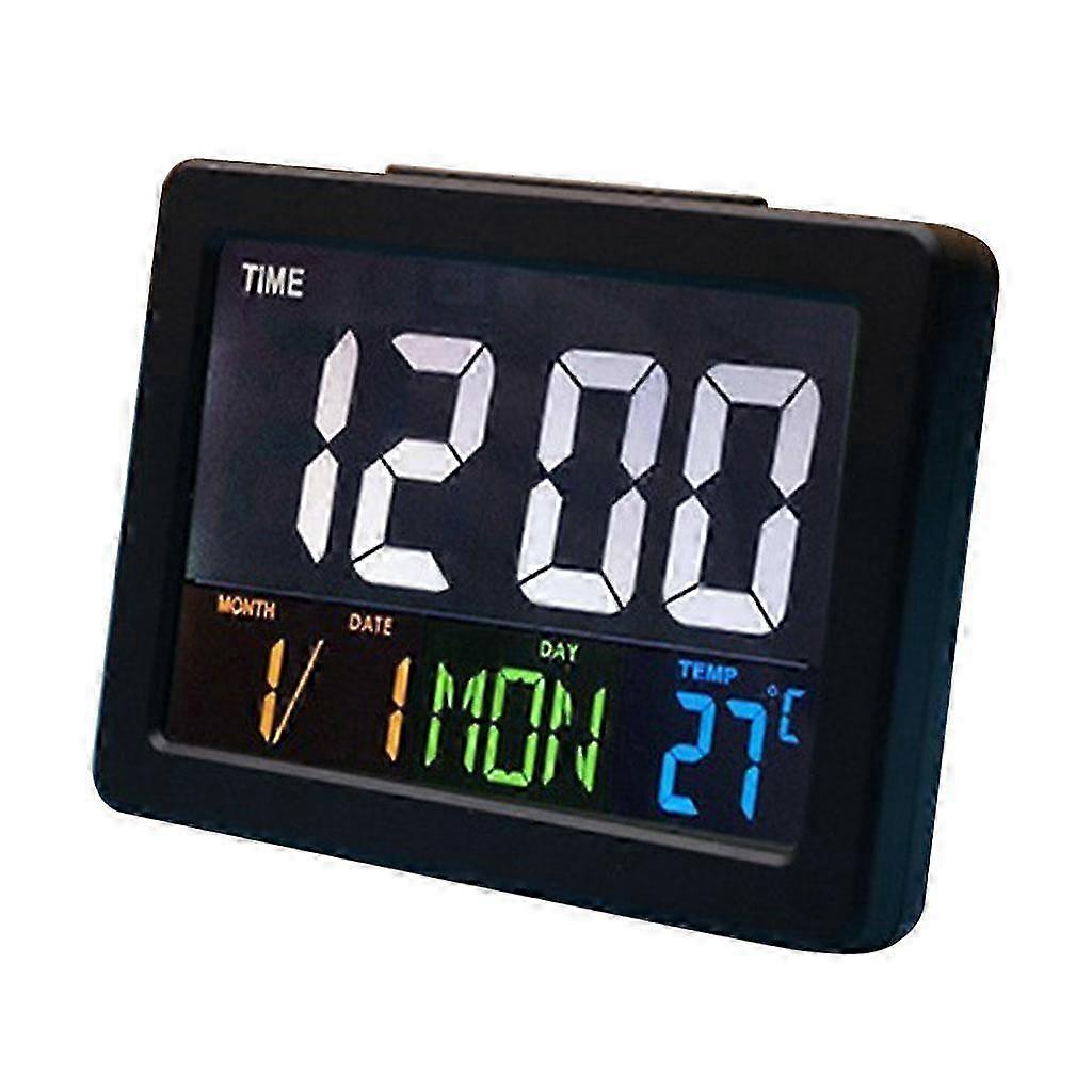 LCD Digital Nap Timer Snooze Alarm Clock Watch with Temperature Display