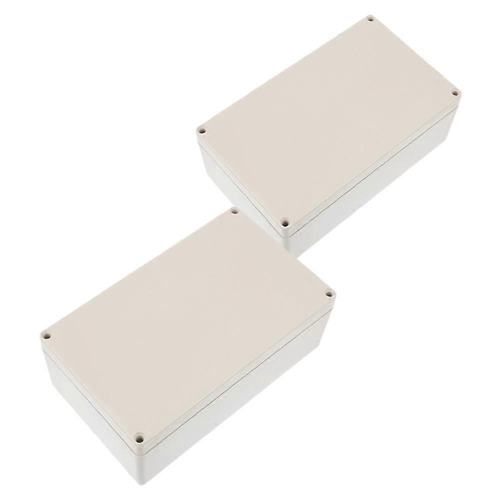 Plastic Waterproof Junction Box for Outdoor Electrical Storage 4Pcs