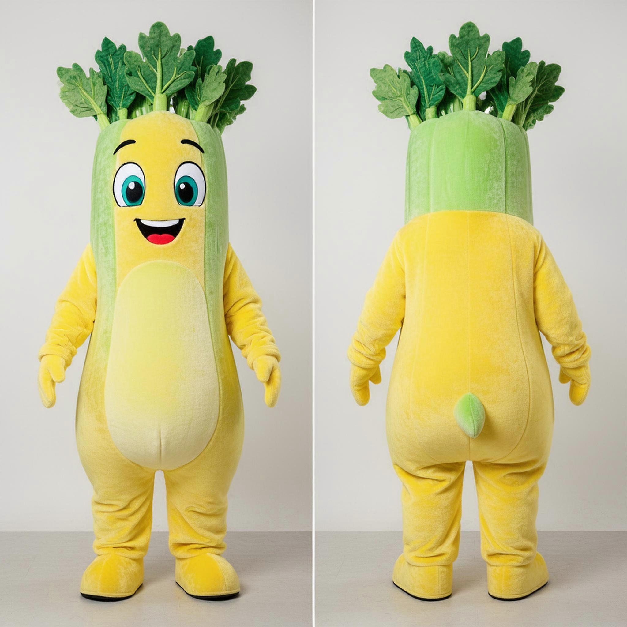 MASTICOT Lemon Yellow Vibrant Celery Mascot