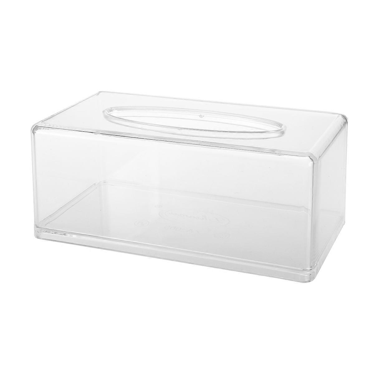 Transparent Acrylic Tissue Holder for Tissue Storage 3Pcs Rectangular Box