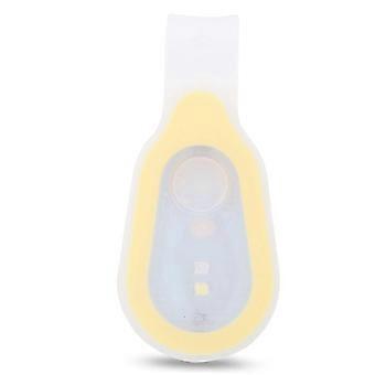 Waterdichte draagbare LED mini-nachtlamp voor buiten met siliconen clip (geel) 26-27