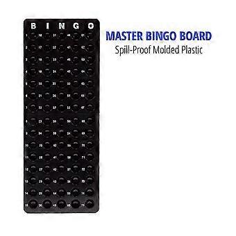 Juego de bingo de lujo con jaula de bingo de 6 pulgadas, tablero maestro de bingo, 75 bolas de colores, 50 tarjetas de bingo,
