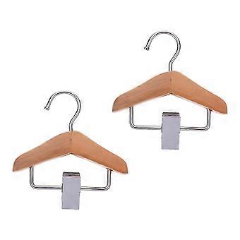 Pet Closet Organizer Wood Stainless Steel Hook for Storage 8Pcs Clothes Hanger