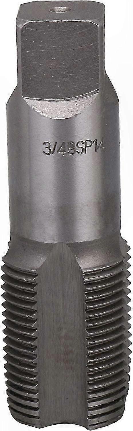 BSP Pipe Thread Taper Tap Tool for Hand and Machine Use with 3/4 Size