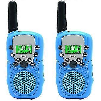 Blue 2-pcs Kids Walkie Talkie Two Ways Radio Toy 3 Miles Range Cai1561 high grade