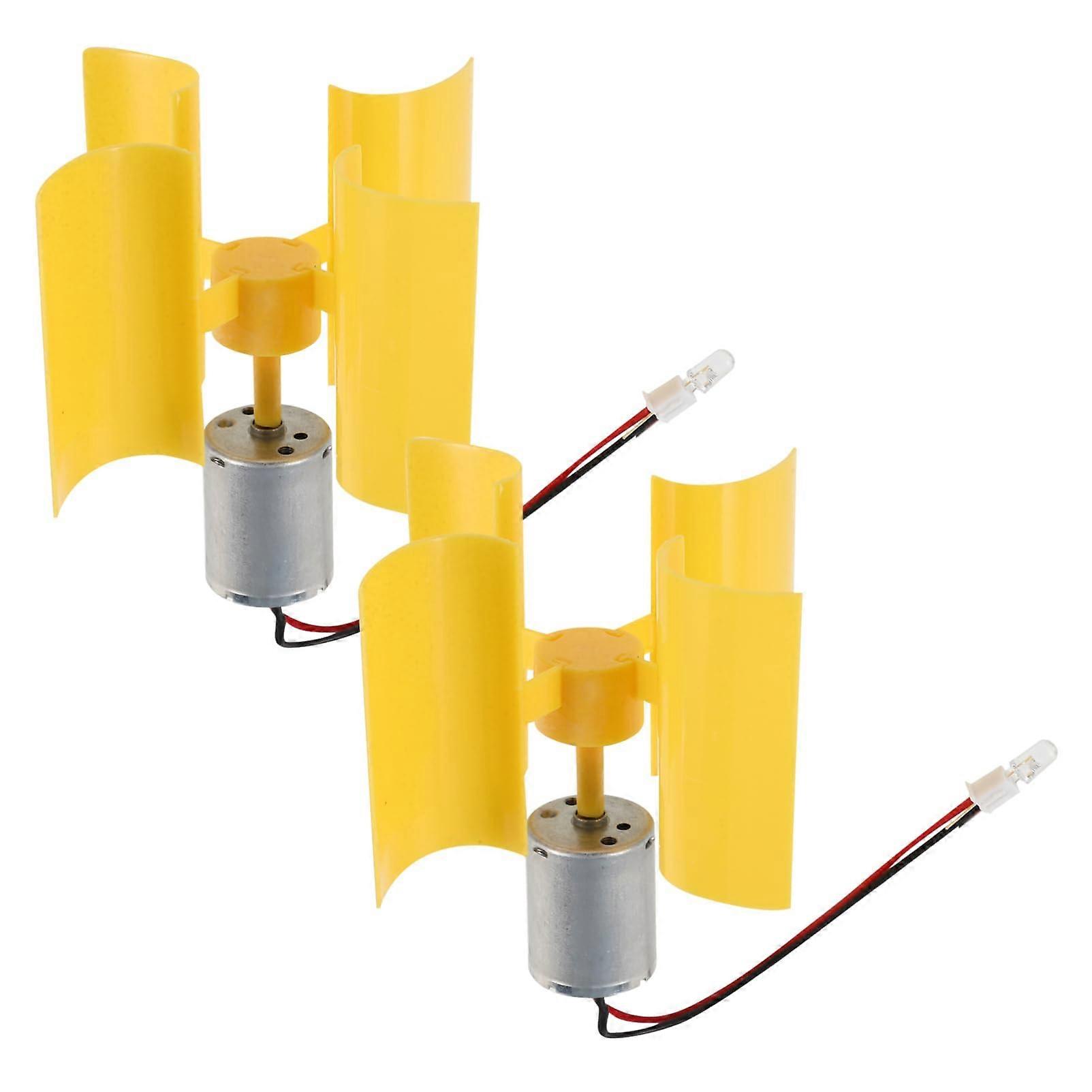 Mini Vertical Axis Wind Turbine Generator Model, 2Pcs for DIY Science Experiments and STEM