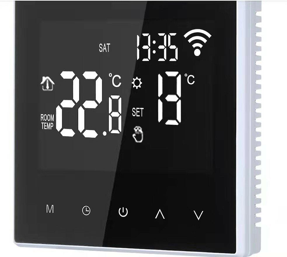 Electricidad Termostato de calefacción por suelo radiante Tuya Wifi Control remoto Controlador de temperatura programable Funciona con Alexa y Google Home