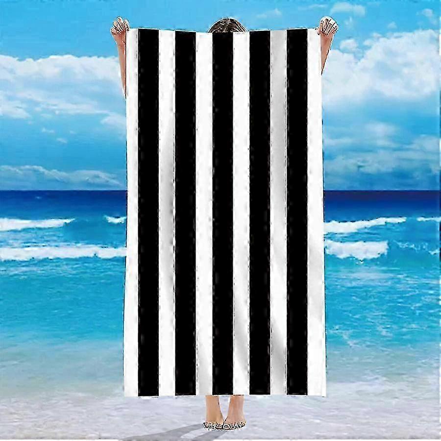 Soft Quick-Dry Striped Beach Towel