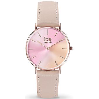 Ice watch ice-city sunset Japanese Quartz Analog Woman Watch with Cowskin Bracelet IC015753