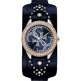 Guess heartbreaker Quartz Analog Woman Watch with Cowhide Bracelet W1140L3