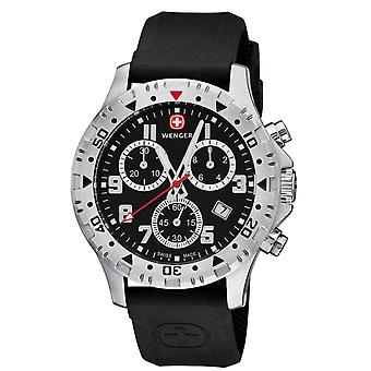 Off road chrono Quartz Analog Man Watch with 79356W Rubber Bracelet