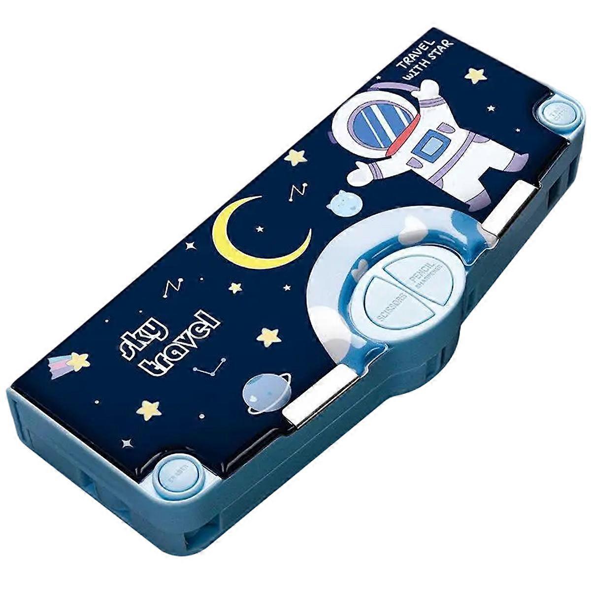 Pop-Up Multifunction Pencil Case with Sharpener and Paper Cutter