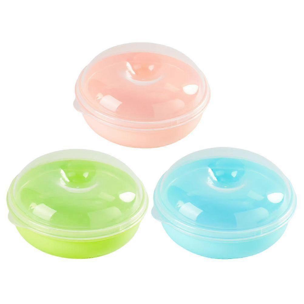 3pcs Pastel PP Countertop Bread Box