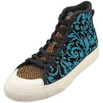 adidas Nizza Hi Rf Mens Fashion Trainers in Black Multicolour