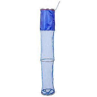 Fishing Net Fish Protective Basket for Controlling 4Pcs Blue Nylon Foldable Netting