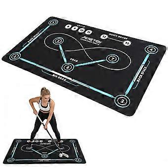 Hockey training mat, 150 x 90 cm, with non-slip and quiet surface.