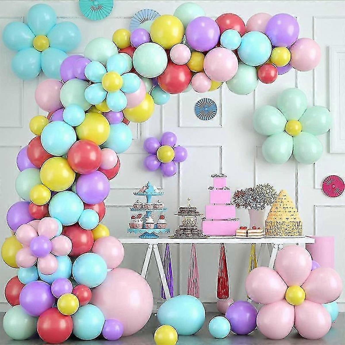 Latex Balloon Chain Set Macaron Style