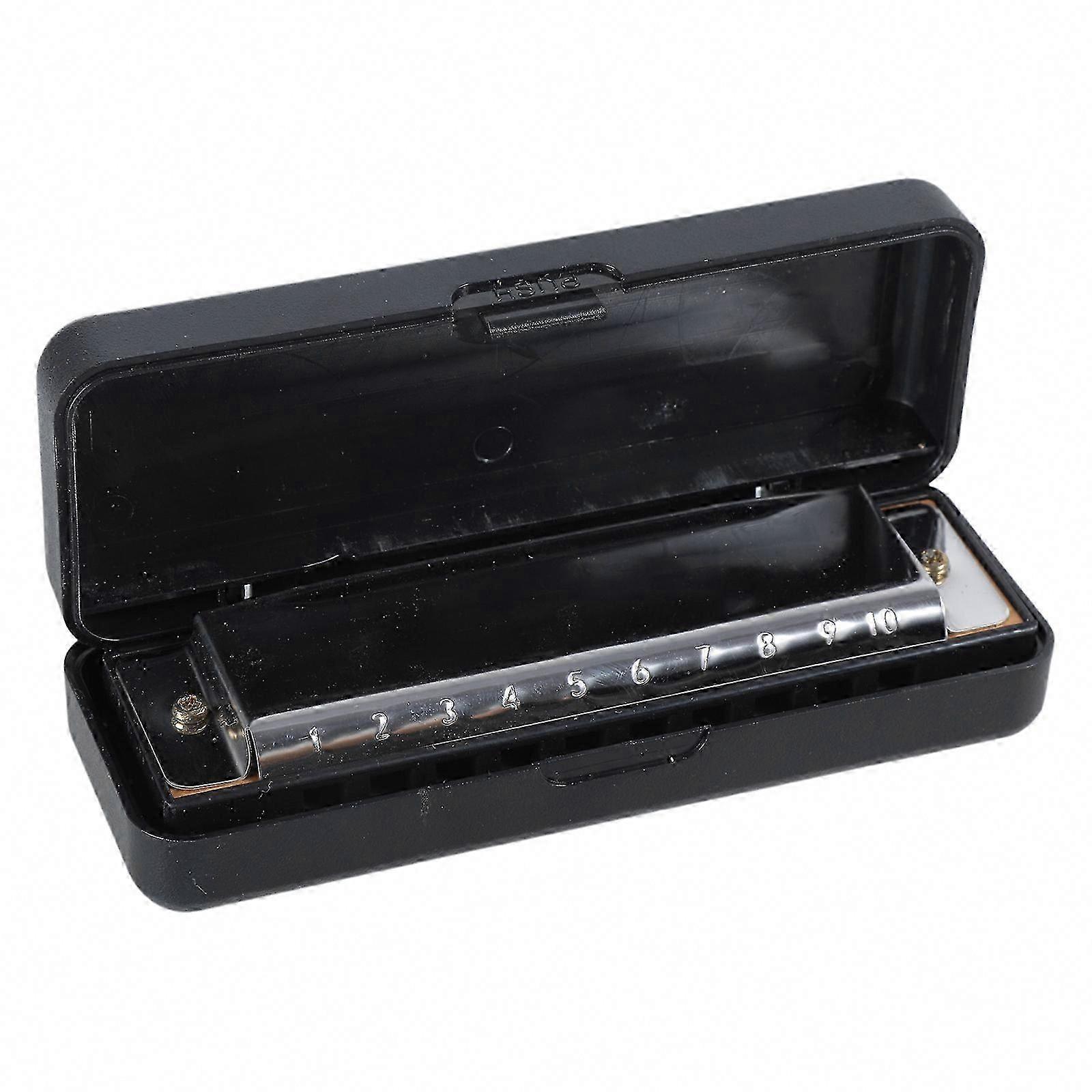 C-Key 10-Hole Metal Harmonica