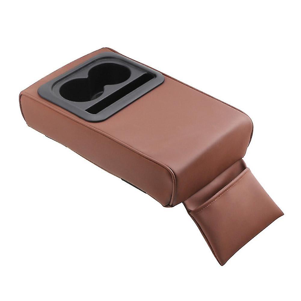 カップホルダー後部座席付き1pcs車アームレストクッションボックスは肘サポート車アームレストホルダー車両クッションストレージを増やしました