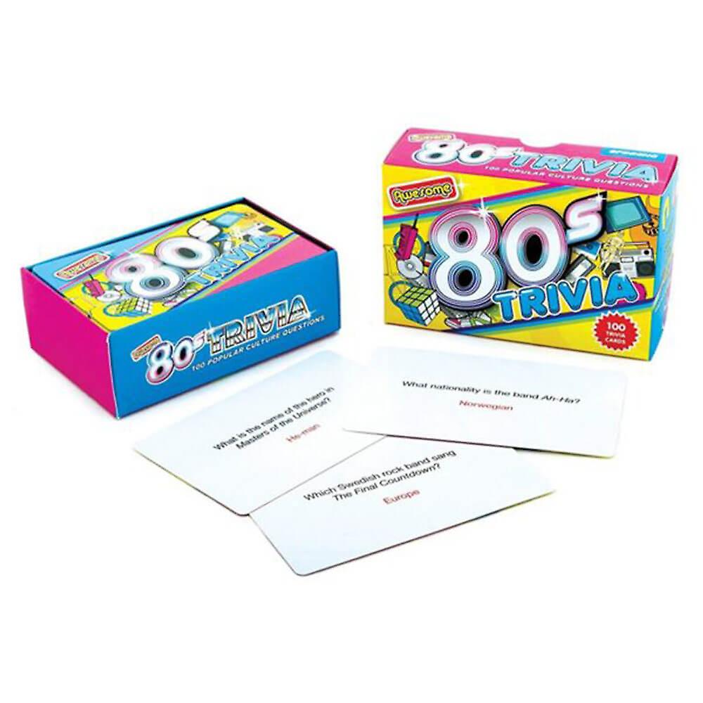Awesome 80's Trivia Quiz Eighties Retro Fun Party Game Stocking Filler Gift