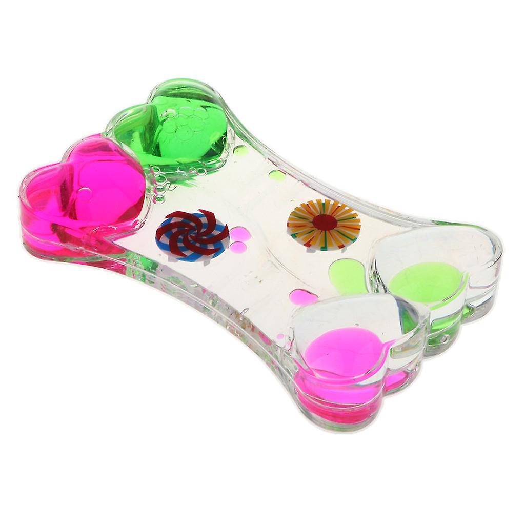 Flower Print Floating Oil Hourglass