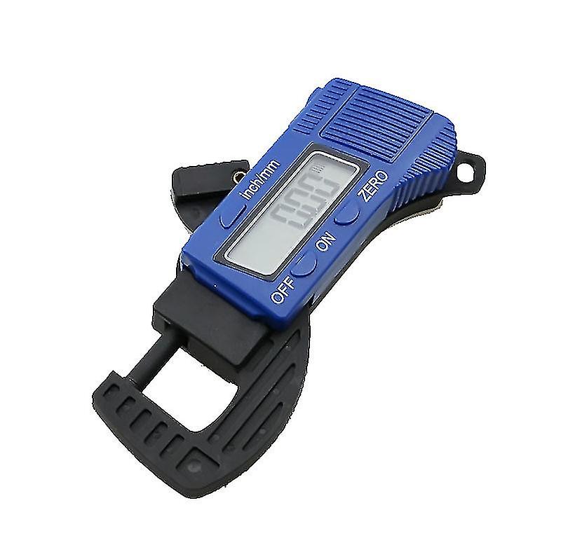 Pxcl Thickness Gauge 0-12mm Digital Gauge High Accuracy Measurement Tester Lcd Display, Blue, One Piece