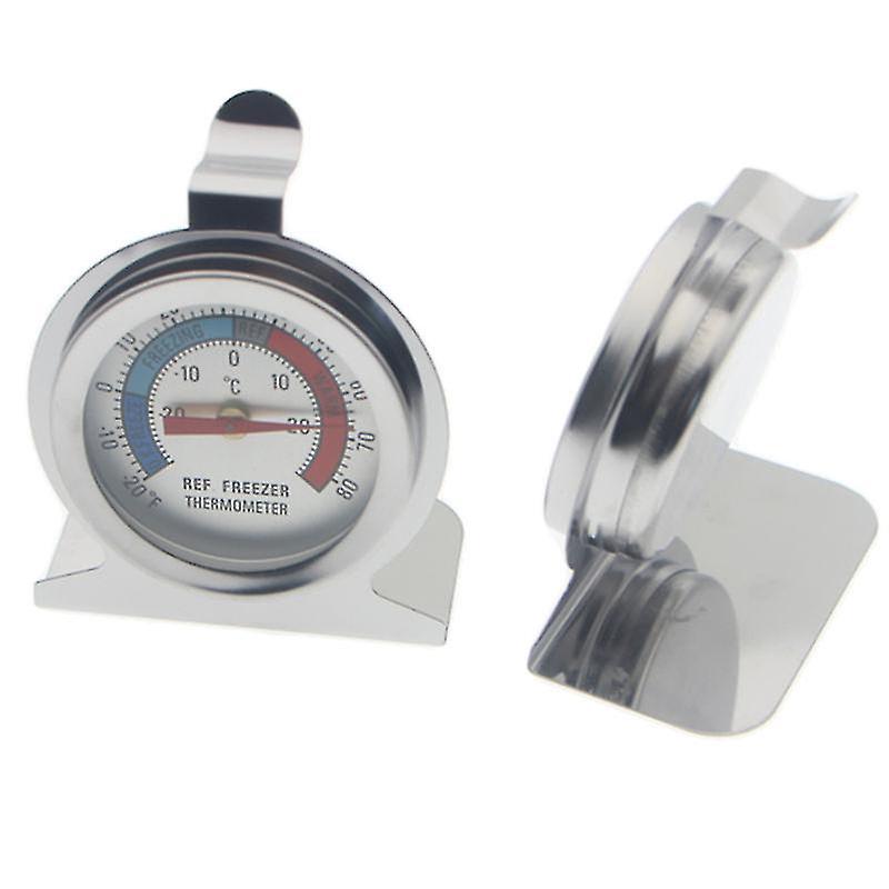 2 Pack Refrigerator Thermometer Large Dial Monitoring Thermometer