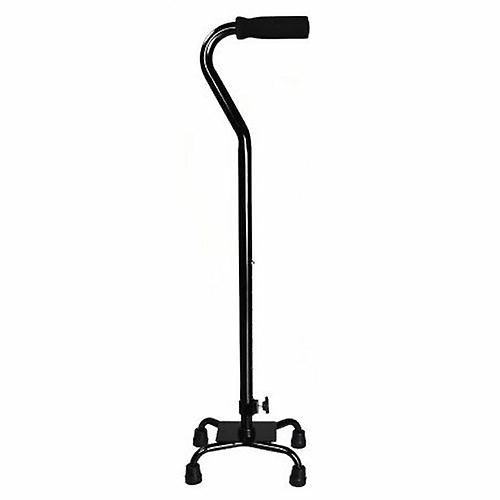 McKesson Small Base Quad Cane Steel 30 to 39 Inch Height Black, Count of 4 (Pack of 1)