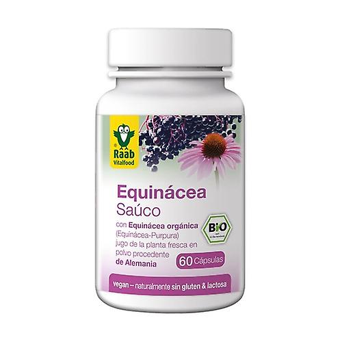 Bio echinacea and elderberry support the immune system 60 capsules of 500mg