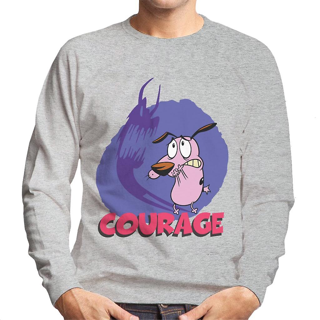 Courage The Cowardly Dog Halloween Scary Shadow Men's Sweatshirt