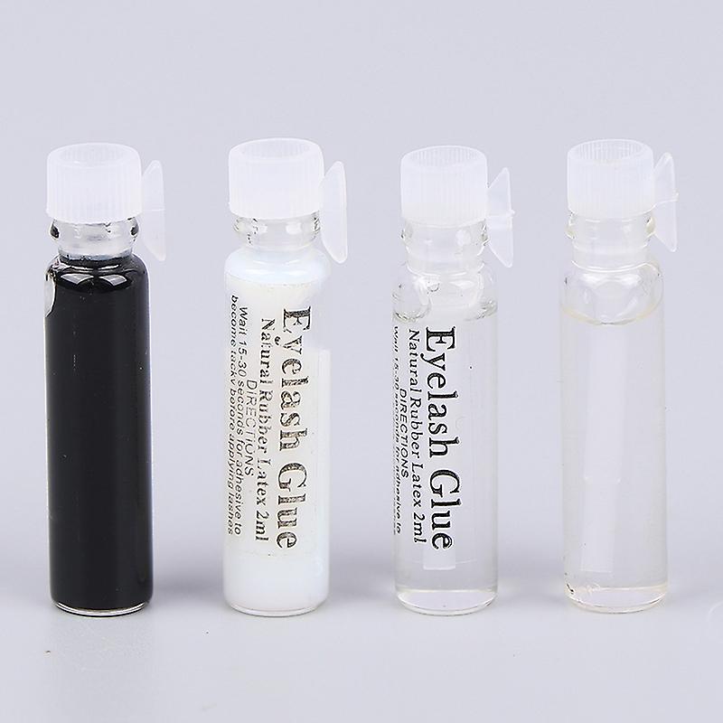 2ml False Eyelash Glue Transparent Glass Eyelash Extension Glue Makeup Tool