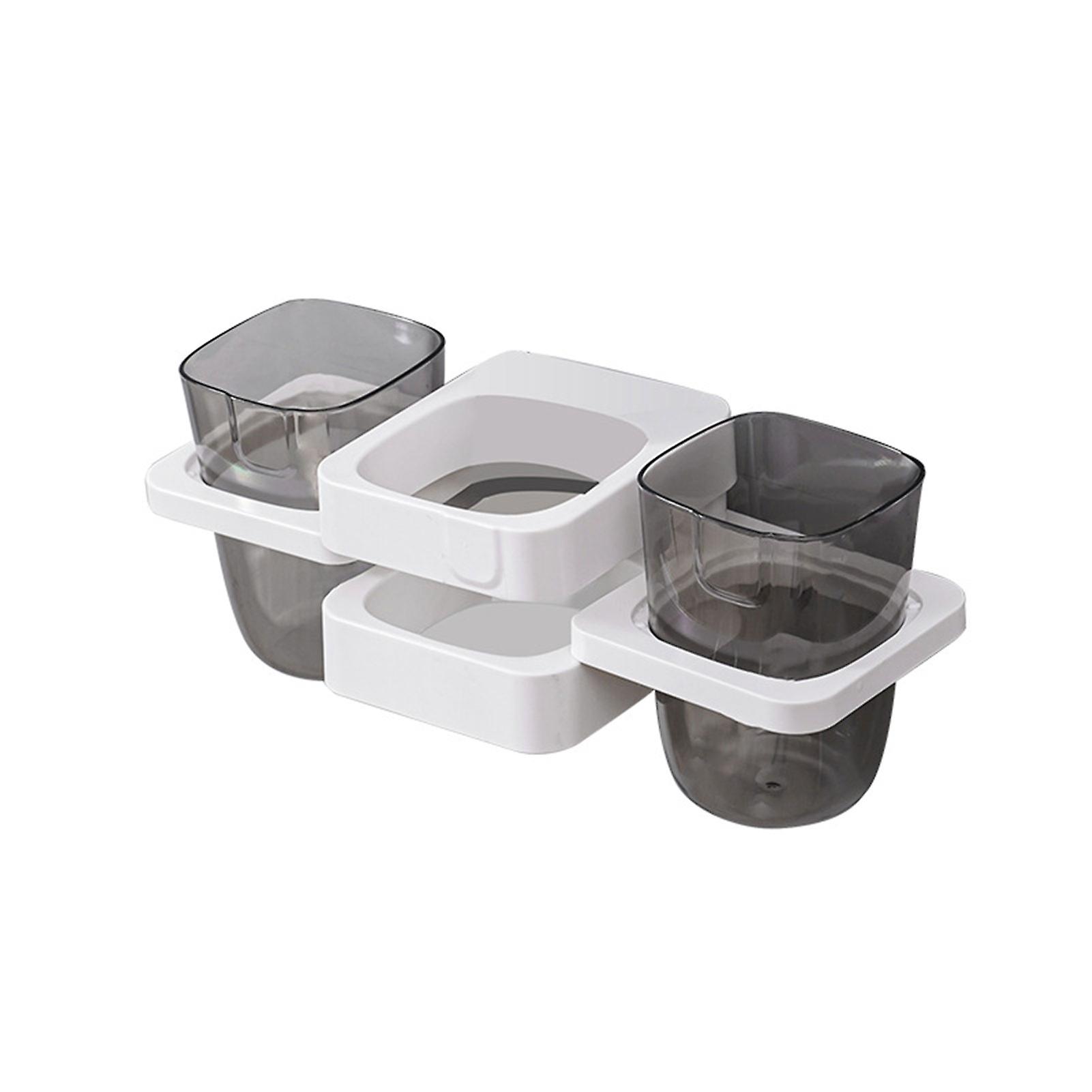 Toothbrush Toothpaste Shelf Punch Free Toothbrush Cup Holder