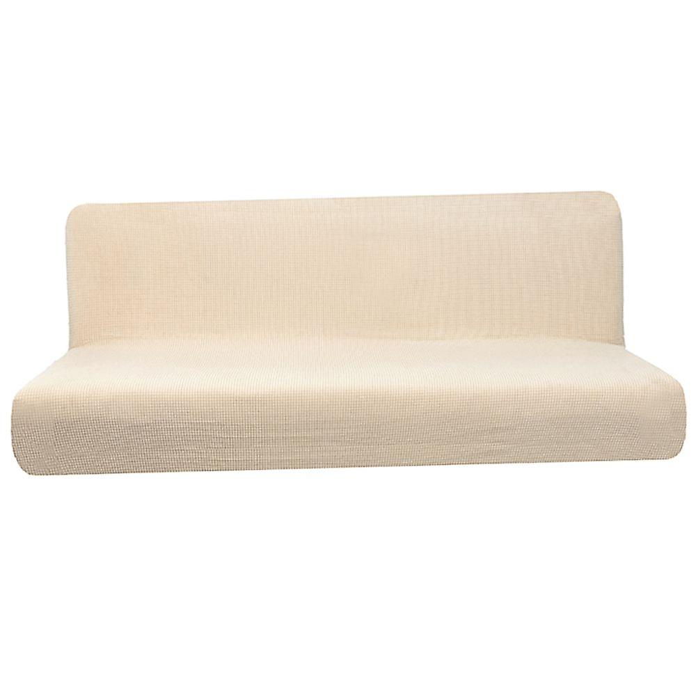 Non-slip Armless Sofa Cover Full Folding Sofa Bed Cover Gray L