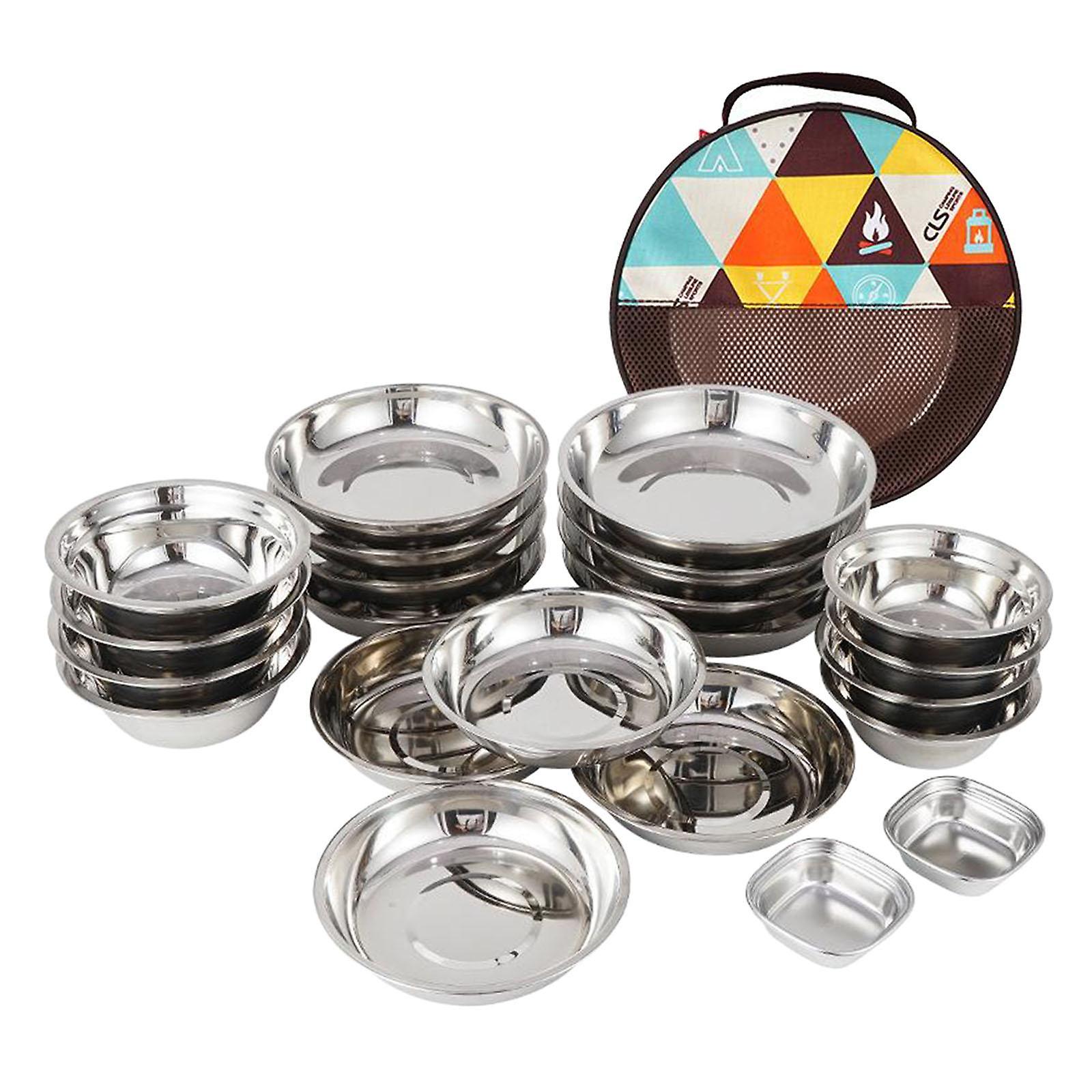 22 Pieces Camping Cookware Set - Portable Mess Kit