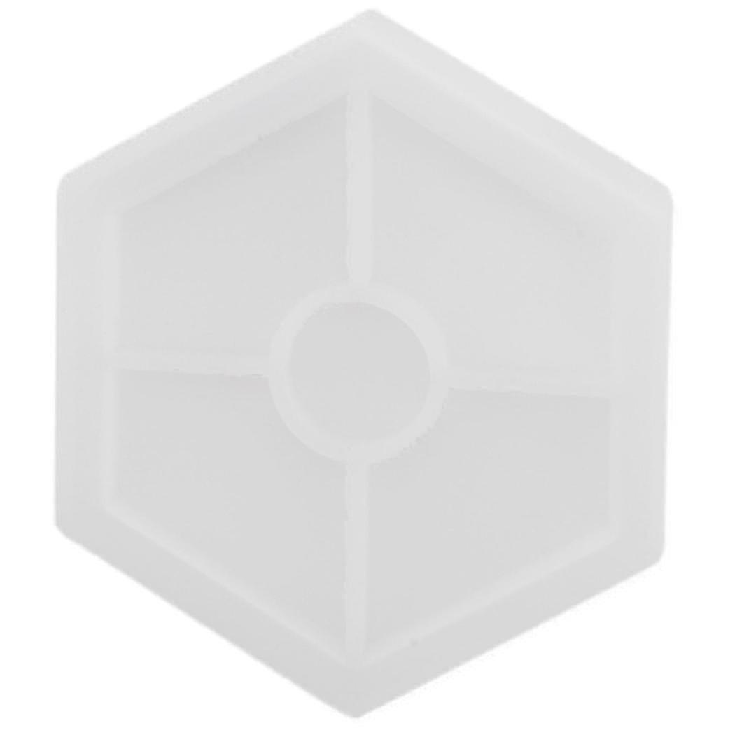8 Pack Hexagon Silicone Coaster Molds Silicone Resin Mold, Epoxy Molds For Casting With Resin, Conc