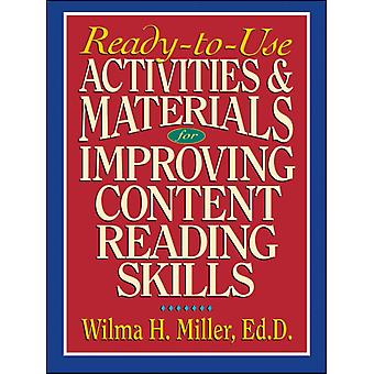 Materiais de atividades prontos para uso para aprimorar as habilidades de leitura de conteúdo, de Miller (livro em brochura).