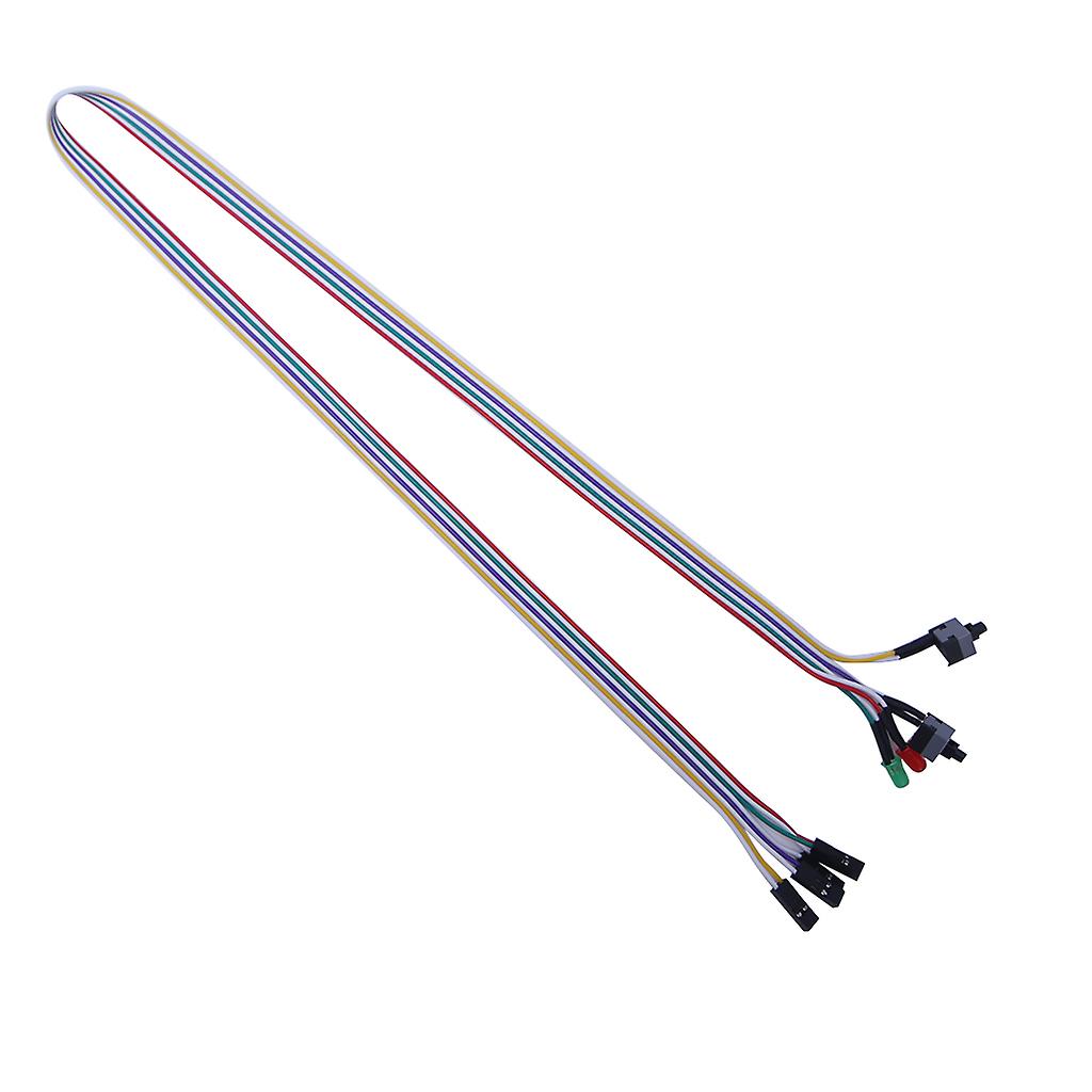 ATX-Power-Reset-Schalterkabel mit LED-Licht für Computer-PC-Power-Reset ON OFF