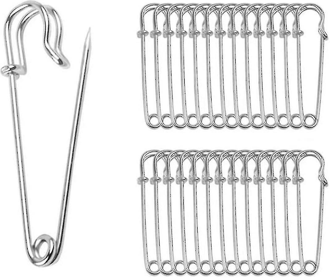30 قطعة دبابيس أمان كبيرة 7 سم دبابيس بطانية شديدة التحمل من الصلب سائب زنبركي قفل دبابيس بطانية مشابك حرفية تنانير التنورات صنع البروش