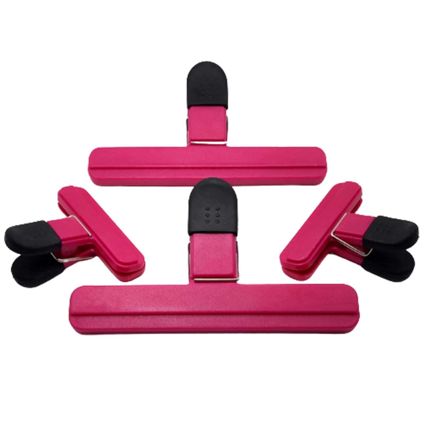 2/3/4 PCSポータブルストレージフードバッグクリップスナックシーラーバッグフレッシュキーピングクランプ