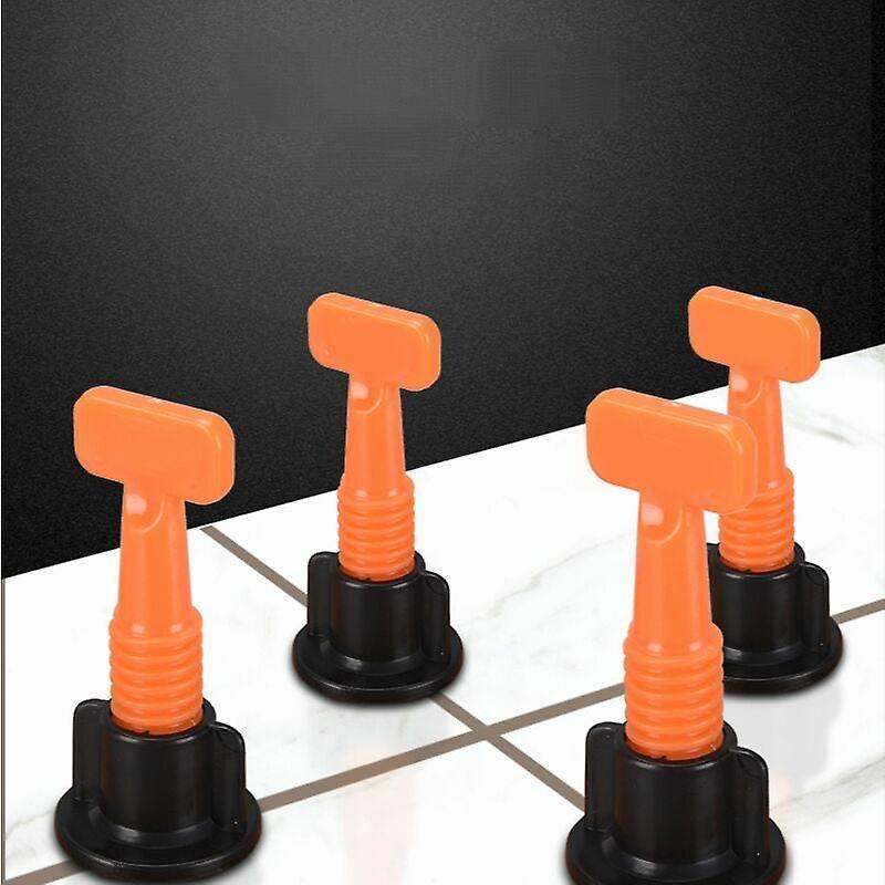 Tiler Spacer Tile Leveling System 50 Pieces Reusable Tile Leveler Spacers and 1PC Wrench Construction Tools for Adjusting Floor Tiles