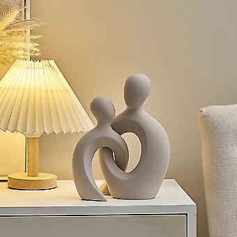 Abstraktes Paar Statue Moderne Heimdekoration Figur Skulpturen & Figuren für Interieur ästhetische Wohnzimmer Familie Ornamente