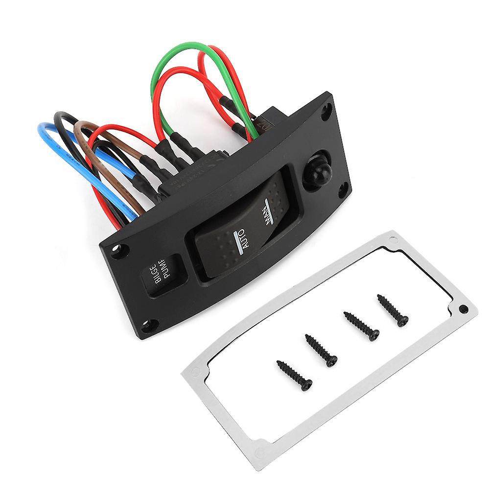 Deluxe ON/OFF LED Rocker Switch Panel for Bilge Pump and Circuit Breaker