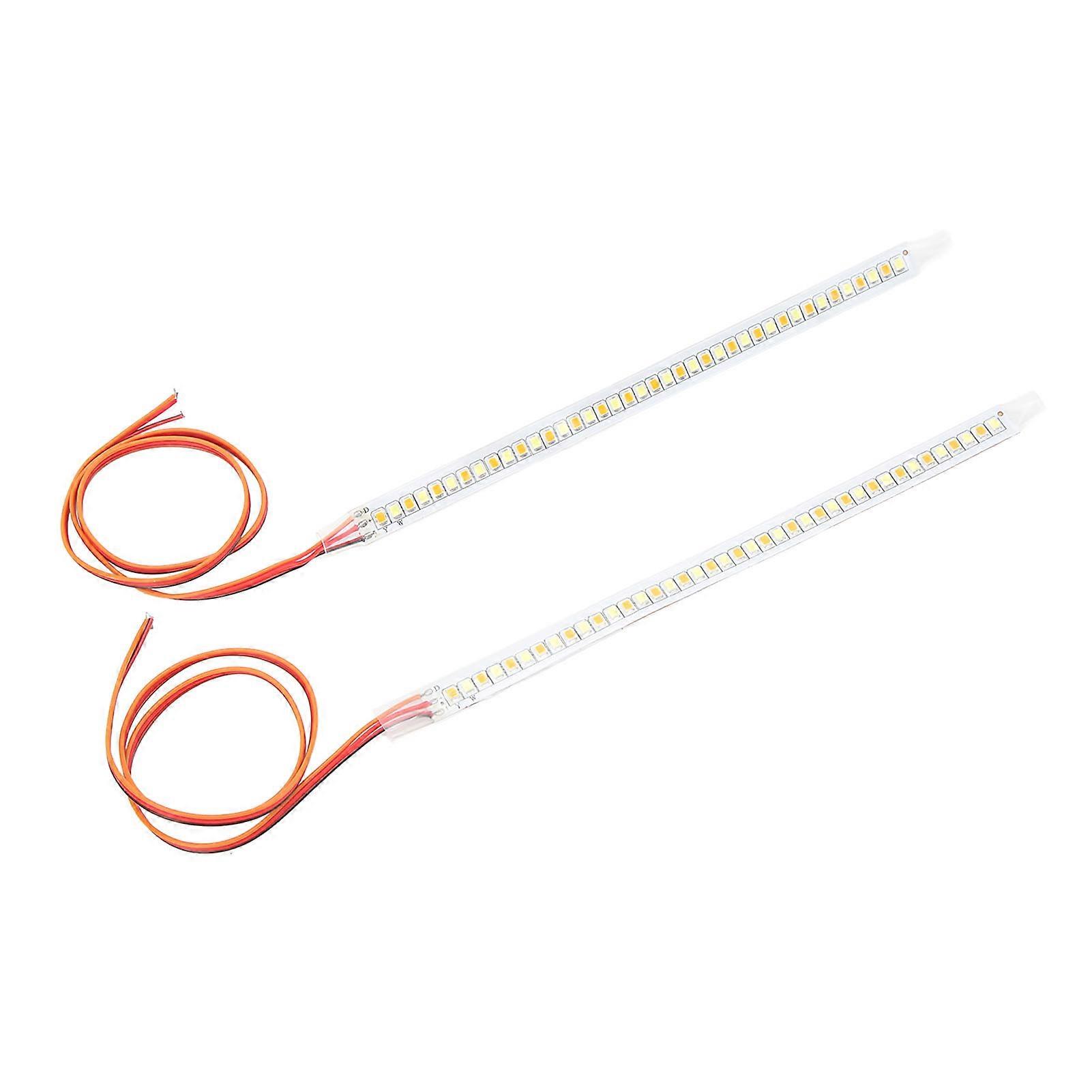 Pair of 18cm High Brightness 12V Universal Car LED Rearview Mirror Light Strips