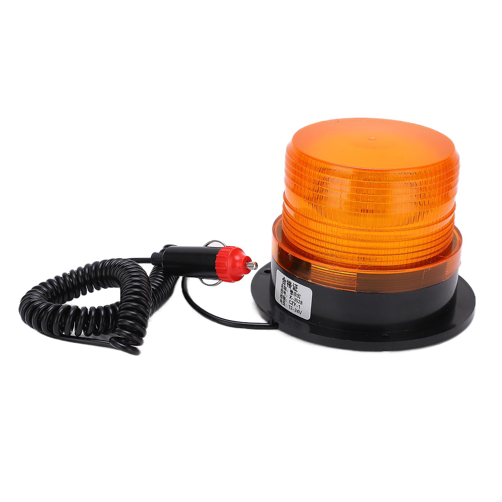 Magnetic strobe light for vehicle with LED flash warning