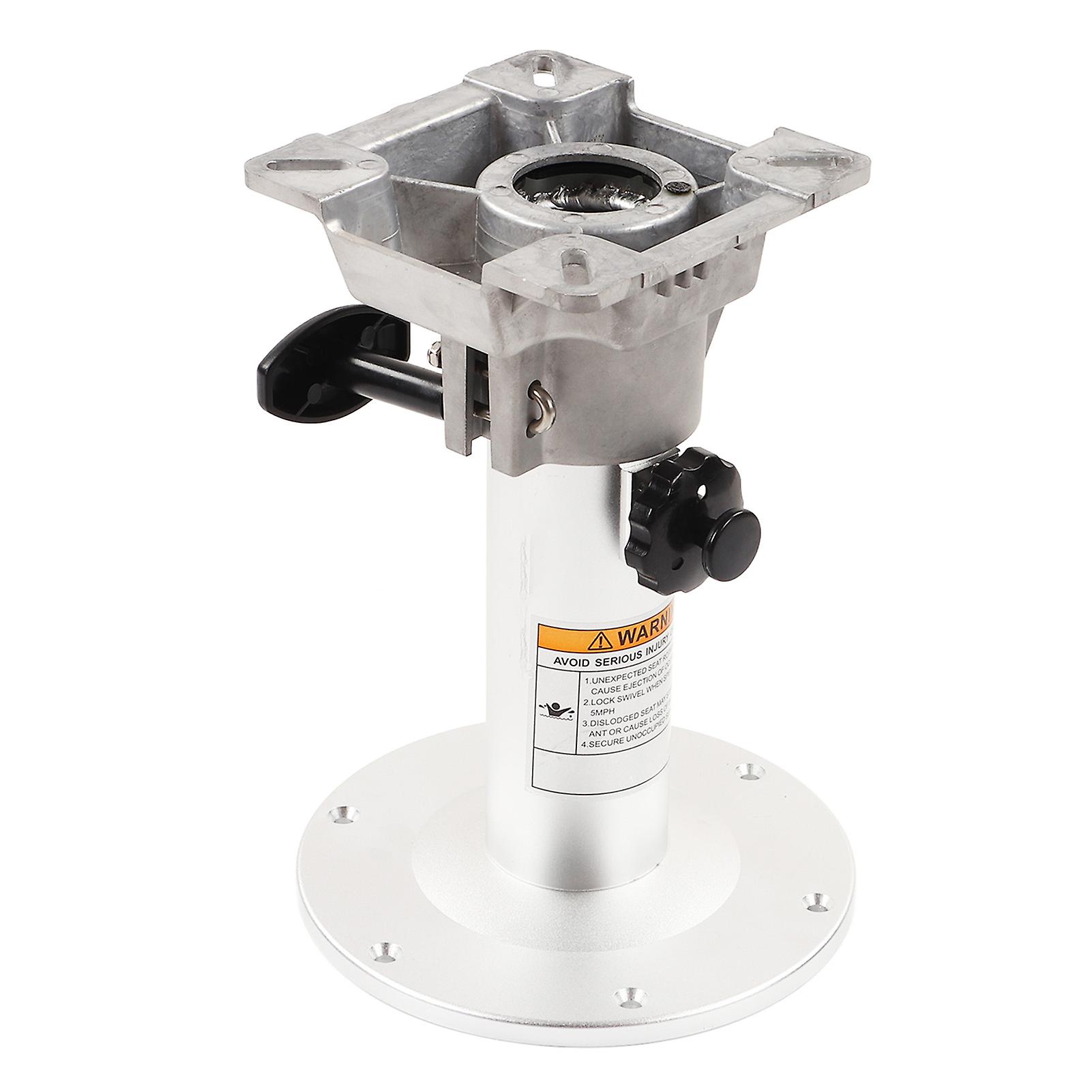 Marine Adjustable Boat Seat Pedestal Manual 330‑480mm 360 Degree Swivel for RVs Yachts Boats