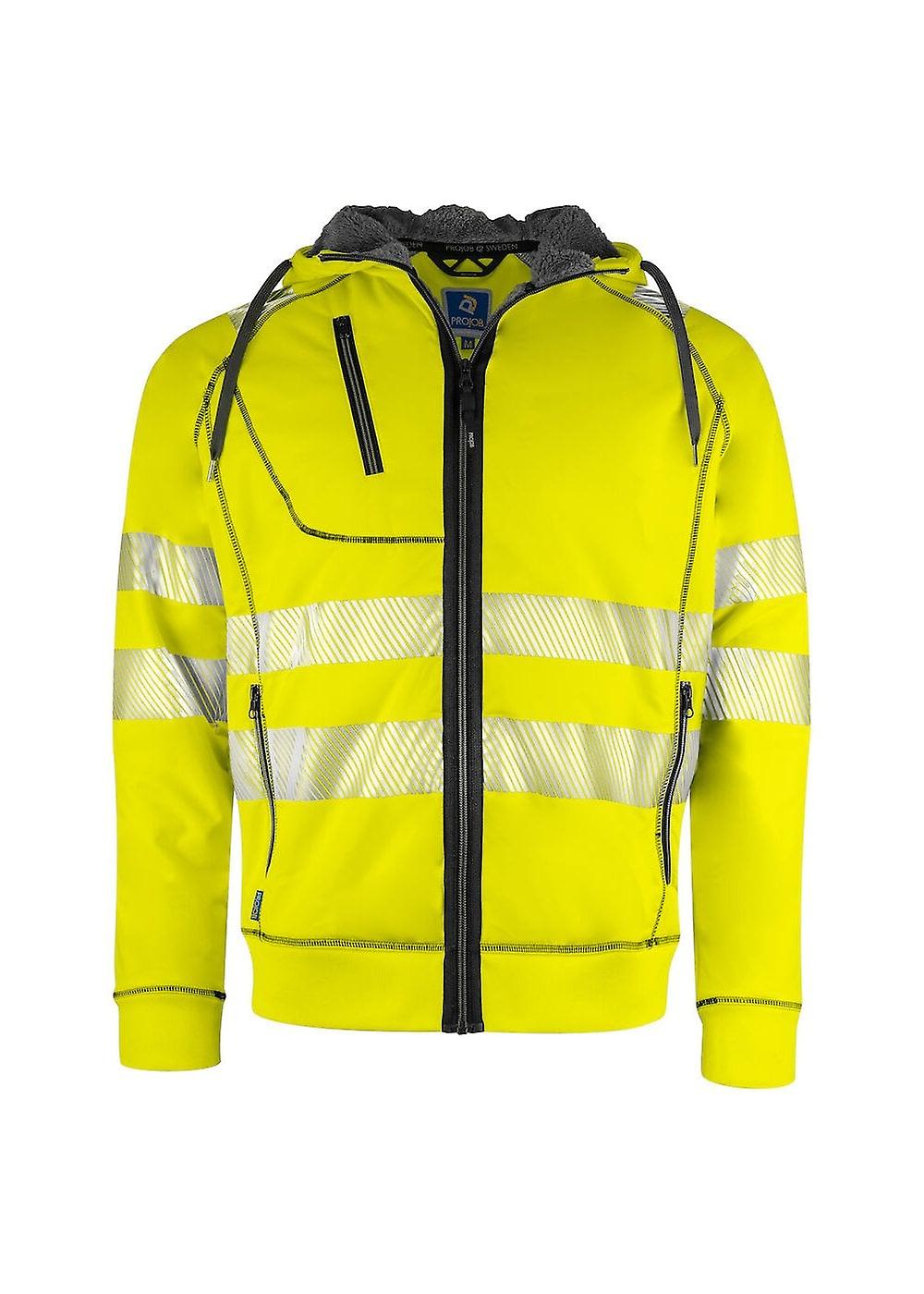 Men's Projob Hi Visibility Hooded Jacket EN ISO 20471 Class 3/2 646130