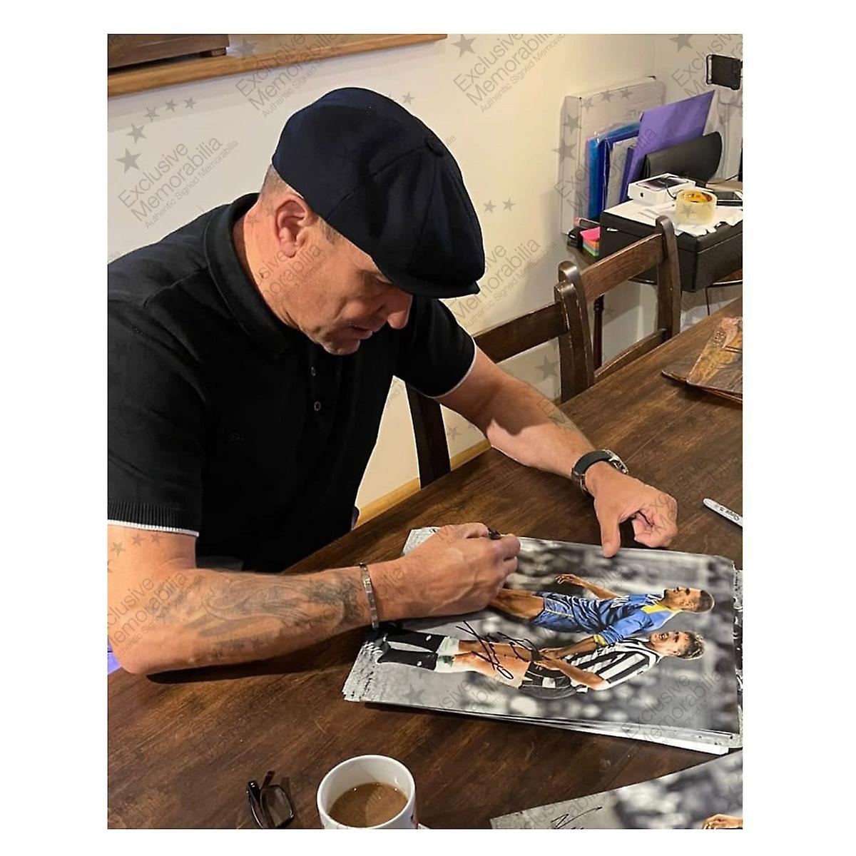 Paul Gascoigne And Vinnie Jones Signed Photo | Fruugo US