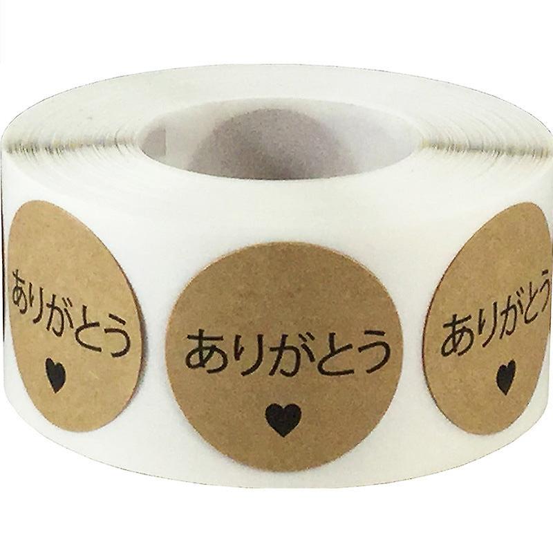 2X500bucs Crăciun Crăciun Alb Japonez Mulțumire Autocolant Bandă Adezivă Etichetă
